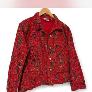 Paisley Red Women's Jacket